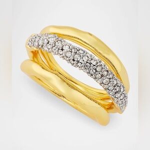 Alexis Bittar Solanales Crystal Orbiting Ring - Gold